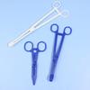1Pc Disposable Sterile Slotted Round Navel Forceps Clamp Triangle Open Plier Ear Nose Lip Belly Body Piercing Forceps Tools