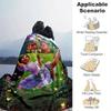 1pc, Enchanting Garden Adventure: A Magical Home Decor Gift Cozy Flannel Blanket for Bedroom, Living Room, Travel, Camping, Car