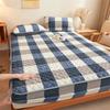 Mother-and-baby Milk Velvet Padded Bedspread with Cotton Padded Single and Double Simmons Bedspread Mattress Protective Cover