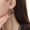 Drop Earrings Asymmetric Tassel Design Earrings Moon Decor Finger Ring Fine Craftsmanship