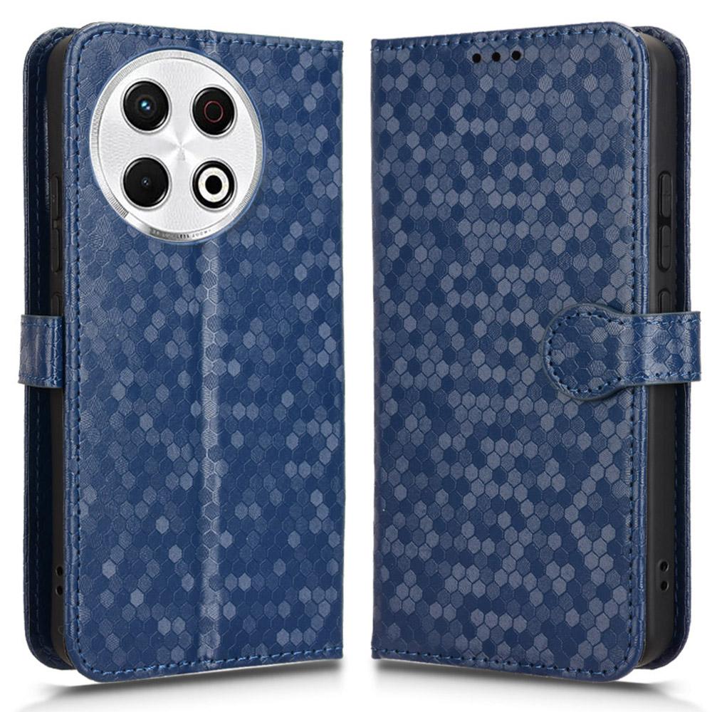 For TECNO Spark 30 Pro 4G Wallet Case Dot Pattern Imprint PU Leather Phone Cover