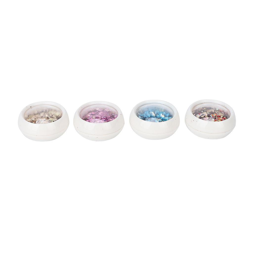 8 Dosen Nailart Glitzerpuder Staub Maniküre Sechseckige Gemischte Pailletten Nageldekoration