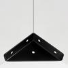 24Pcs Heavy-Duty Iron L-Shaped Corner Brackets With Screws - 1.3Mm Thick 90-Degree Angle Supports, Suitable For Furniture, Shelves, Cabinets, Desks