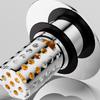 Not Odor Bathroom Sink Drain Filter Push Down Stoppers with Hair Strainer Steel Basin Waste Plugs For Easy Cleaning