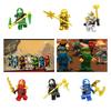 Golden Ninja Building Blocks Toy Set For Kids Includes 38 Pieces Of Small Abs Blocks