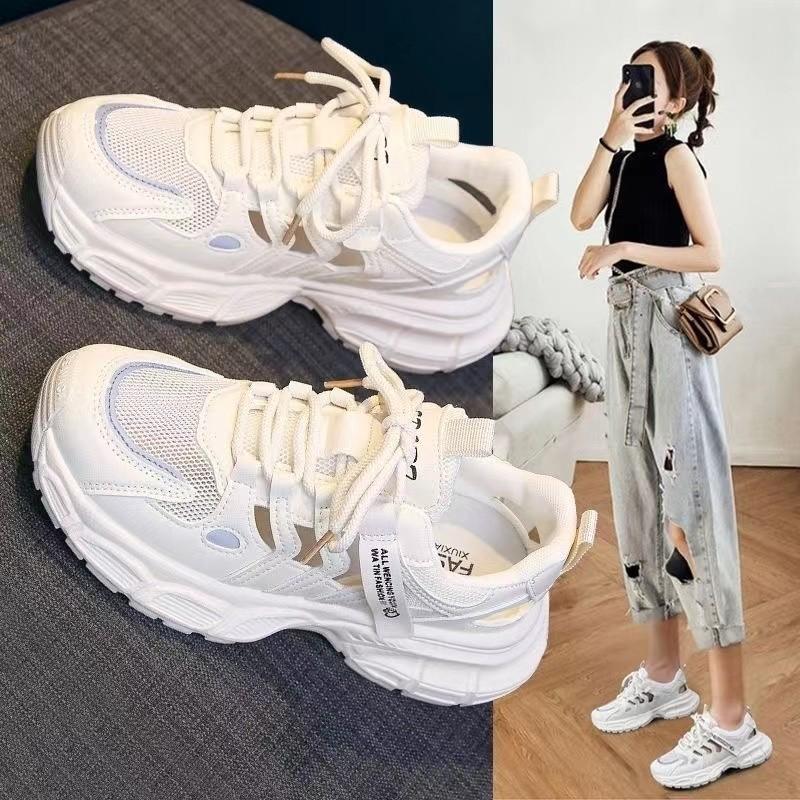 Mesh breathable dad shoes women's hole shoes new autumn hollow bag head sandals casual sports