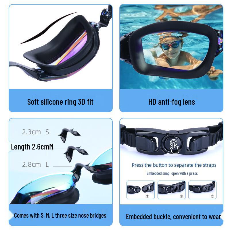 Alliance Envoy Anti-Fog Silicone Swimming Goggles