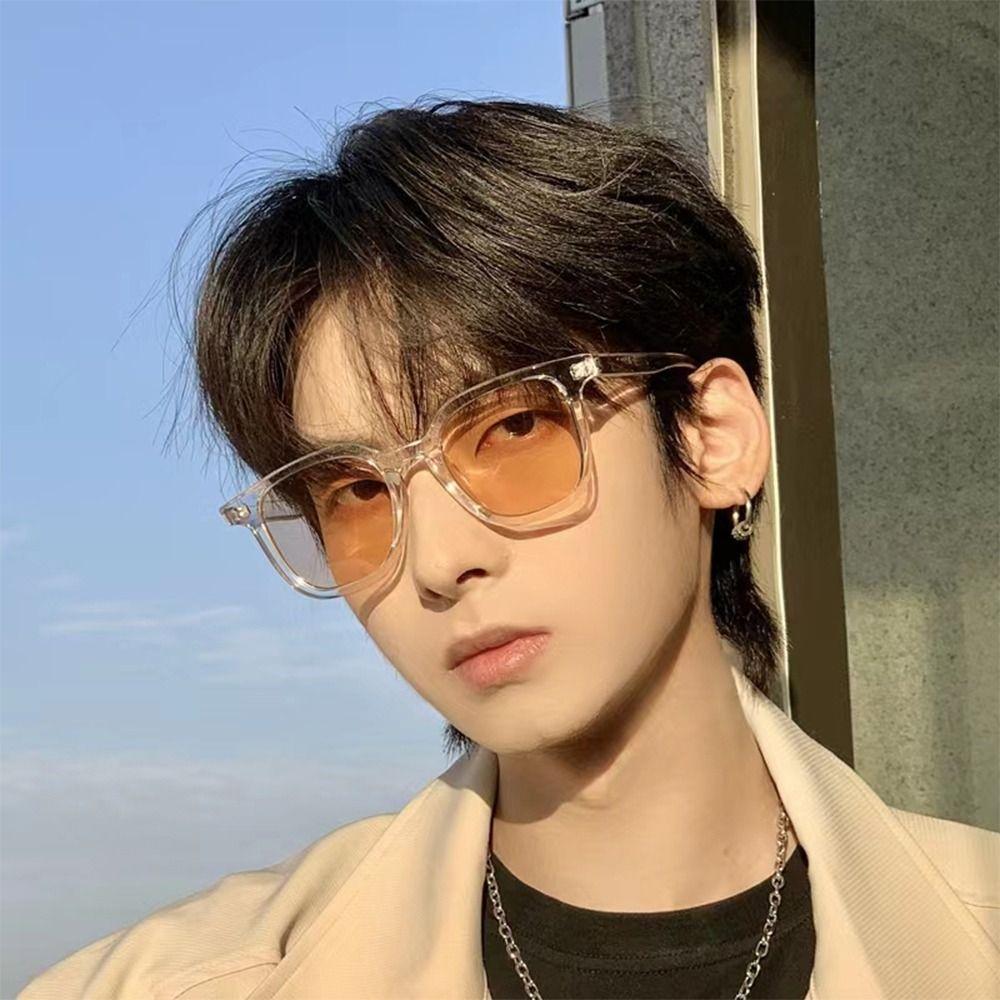 Vintage UV400 Square Sunglasses Beach Travel Streetwear Trendy Goggles Fashion Black Shades for Women & Men