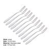 10Pcs Reusable Fruit Picks Round Tines 304 Stainless Steel 2-Tine Food Grade Dessert k Kitchen Tools