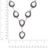 White Topaz Gemstone Friends Jewelry Necklace Set 18-20''
