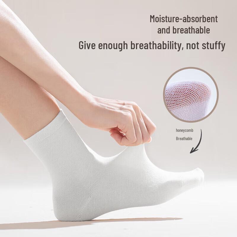 Unisex Disposable Mid-Calf Travel Socks (100 Pairs)