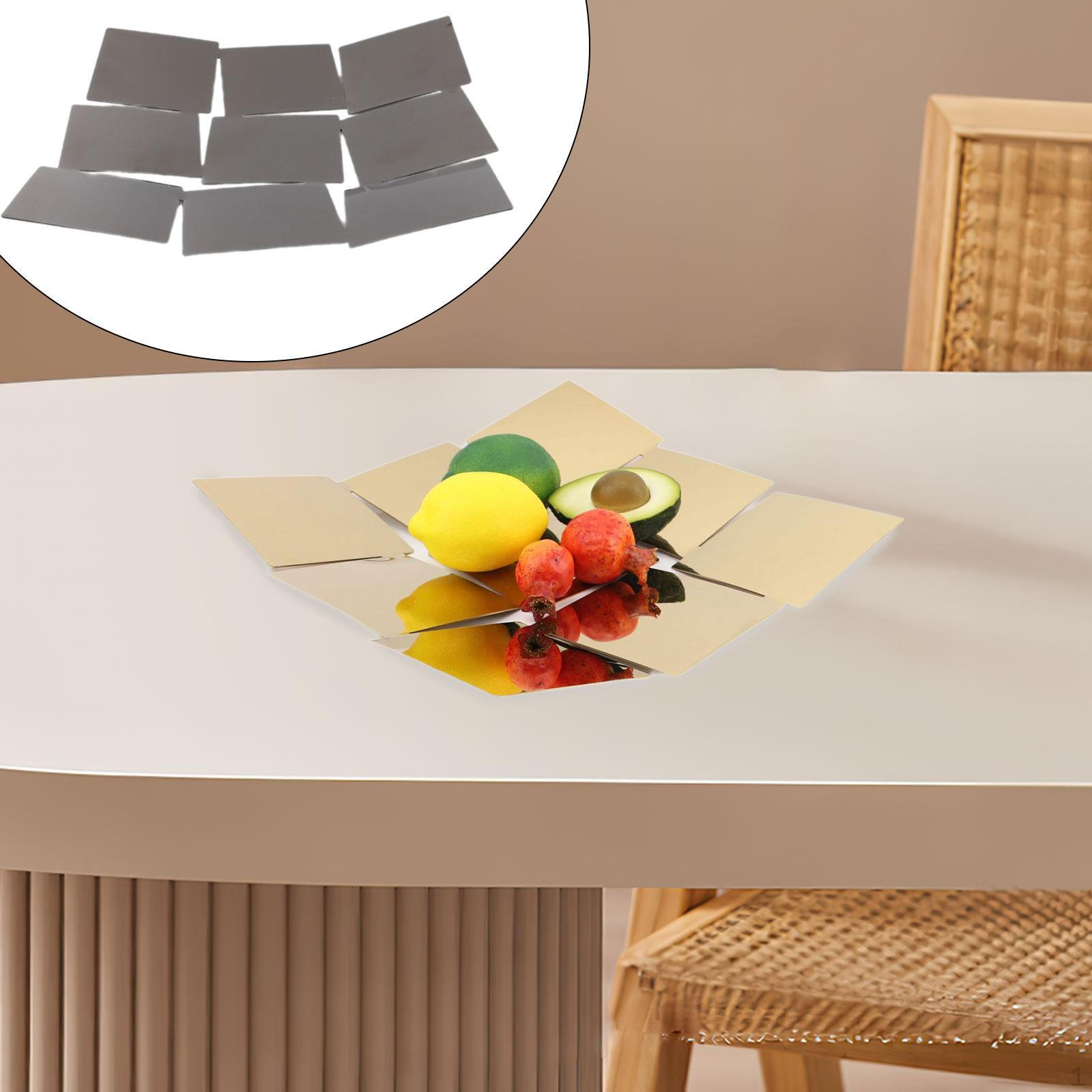 

Поднос для хранения фруктовых тарелок из металла для дома и столовых серебряный