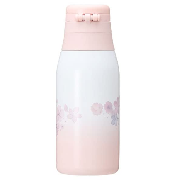 STARBUCKS Starbucks Tumbler Káva Starbucks SAKURA 2023 Ucho Víčko Láhev z nerezové oceli 355 ml Sakura Sakura Bílá Láhev na vodu Roztomilý Stylový Vratný