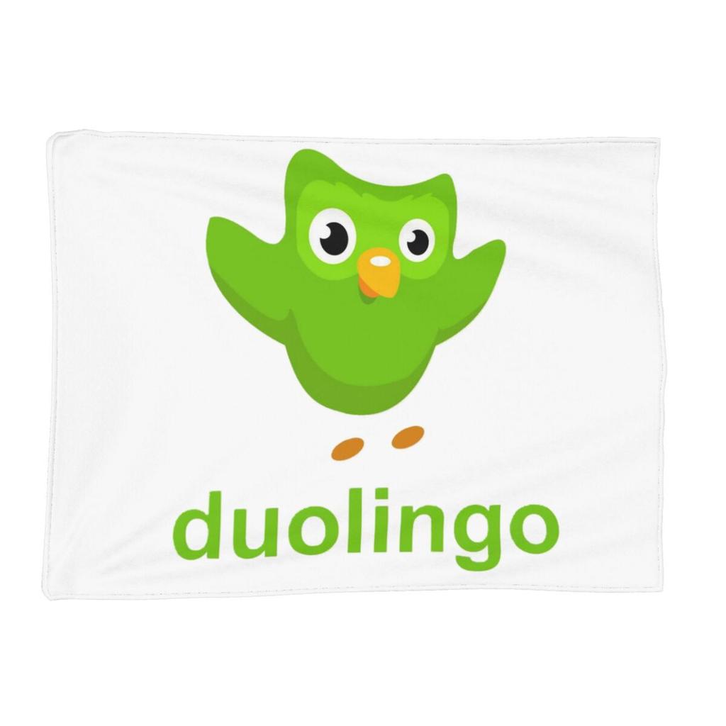 Duolingo Owl Duo Blanket Soft Warm Flannel Throw Blanket Bedding for Bed Living Room Picnic Travel Home Sofa