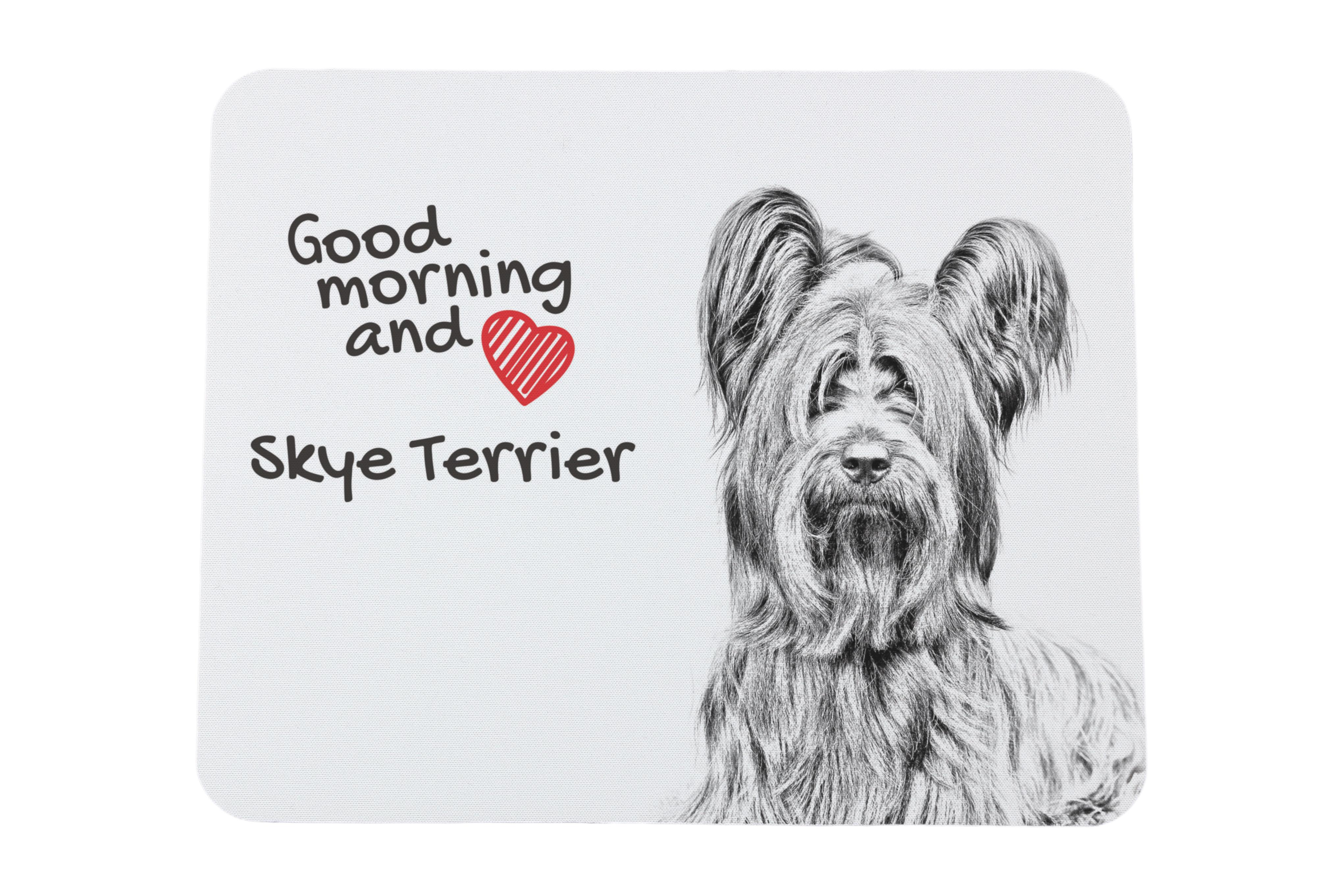 

Silky Terrier - mouse pad with print, personalized dog-themed mouse pad, unique gadget for an office worker by Art-Dog brand білий