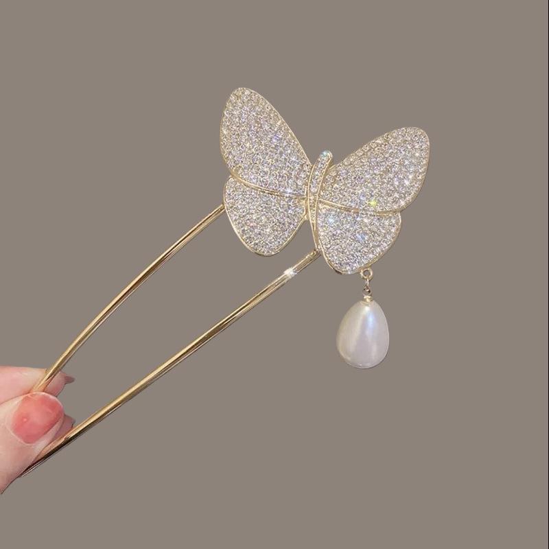 Elegant U-shaped Tassel Hairpin: Versatile Ancient Style Accessory for Updos