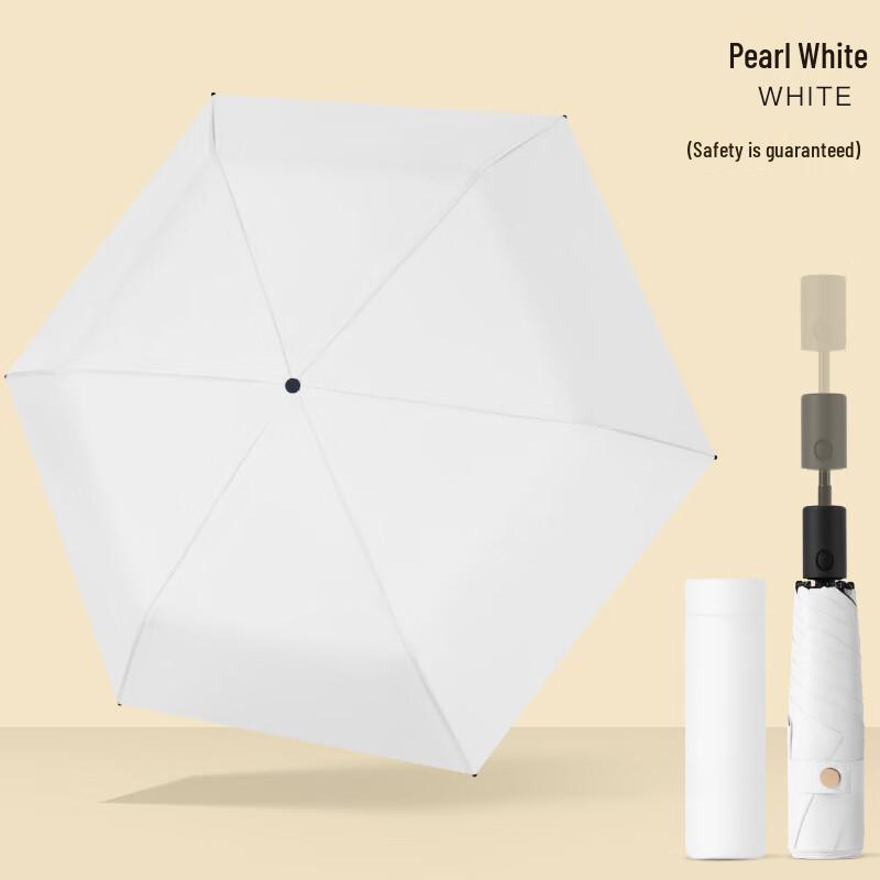 Automatic Anti-Rebound Three-Fold Sun/Rain Umbrella