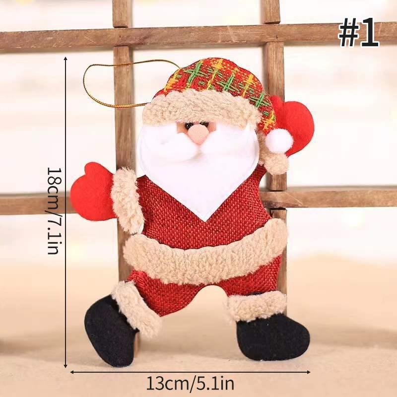 Christmas Tree Hanging Decor Pendant Santa Claus Snowman Beer Dancing Doll Christmas Ornament Navidad Xmas Decor New Year Gift