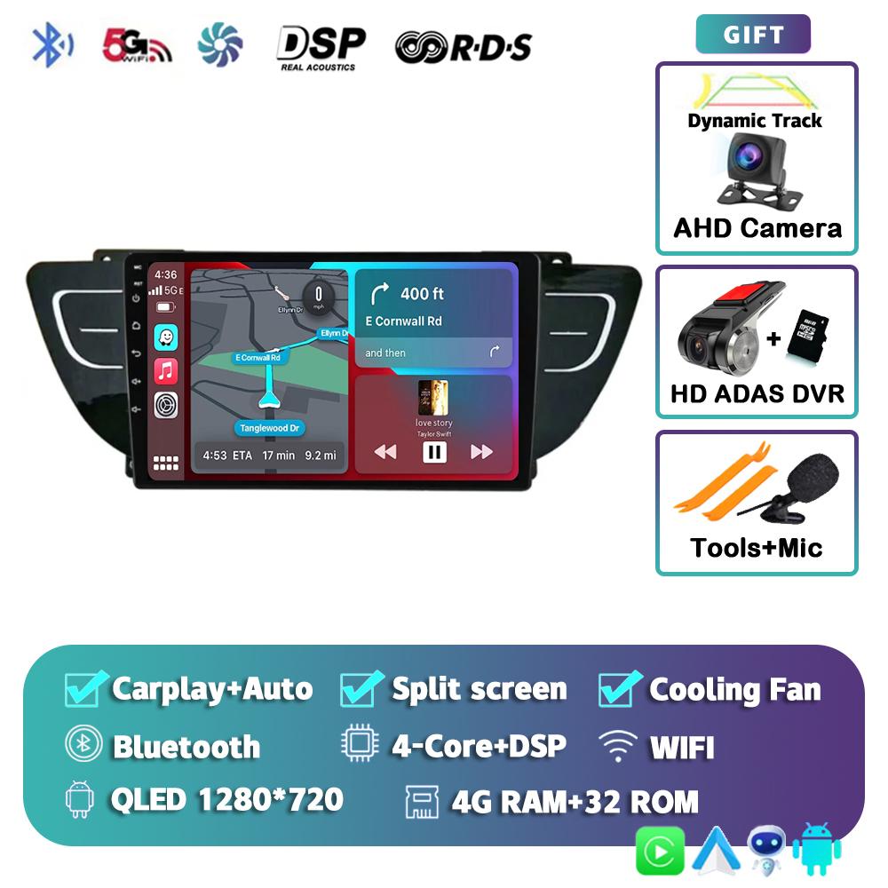 Android 14 Carplay Auto Car Radio For Geely Atlas NL-3 2016-2020 Multimedia Video Player Navigation GPS Audio 5G WIFI Stereo DSP