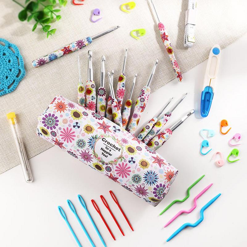 Crochet Hooks Ergonomic Crafting Project Soft Grip Crochet Hook Set For Boys Girls Adults Enthusiasts Socks Hats Mittens Scarves