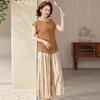 Mom's 2026 Summer Short Sleeve Top & Wide-Leg Pants Set for Middle-Aged Women