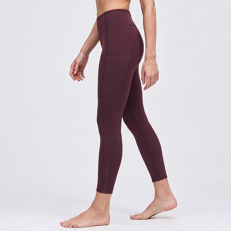 Womens High Waist Yoga Pants With Pockets Tummy Control Butt Lifting Workout Leggings Running Gym