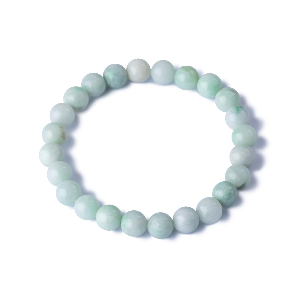 16cm Itoigawa Natural Jadeite Pale Japanese National Jomon Power Stone Jadeite Workshop Special Paulownia Wood Quality Guarantee ABR0888 (8mm beads,