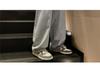 Men's Retro Solid Color Jeans: Spring & Autumn Straight-Leg Dad Pants, Loose Fit, Black/Grey, Wide Leg, Versatile Casual Long Pants