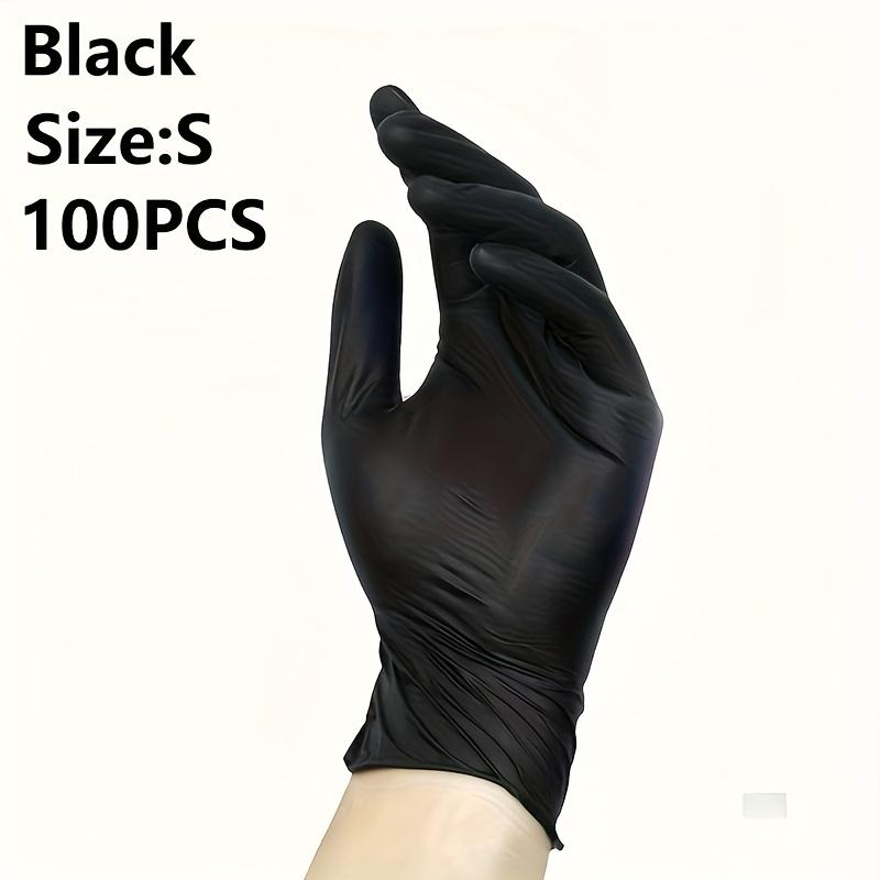 

Прочные Водонепроницаемые Эластичные Нитриловые Одноразовые Перчатки - Уборка/Татуировка/Покраска и т.д.. (Немедицинский) S чёрный