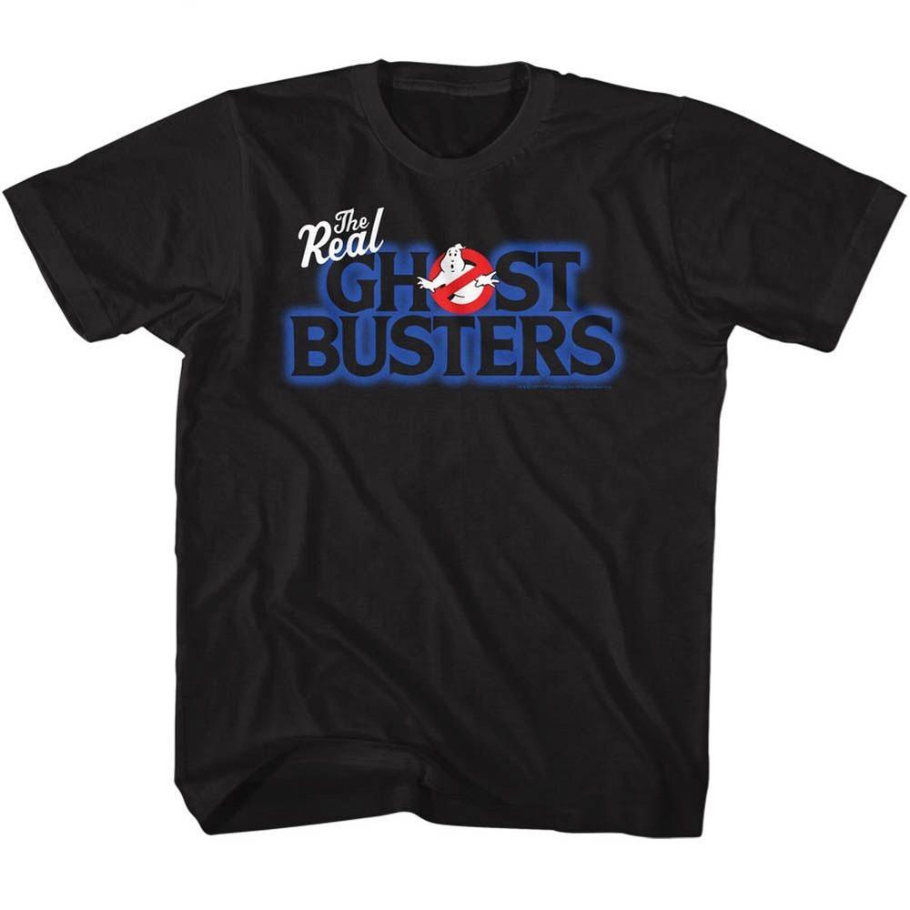 Kids The Real Ghostbusters Real Logo TV Shirt L