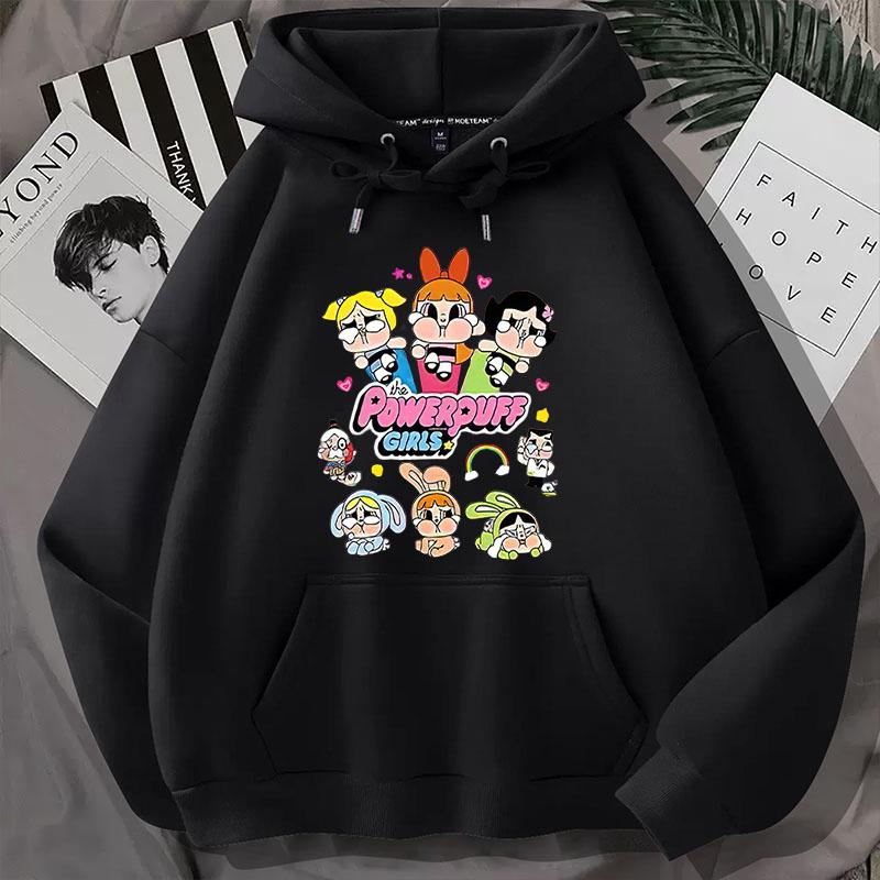 Anime Hoody Creative Pattern Sweatshirts Male/female Fashion Brand Hooded Clothes High Quality Fleece Pullovers