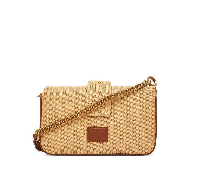 Tasche PINKO Love One Mini Slouchy Fl PE 25 PLTT 104340 A2CF beige