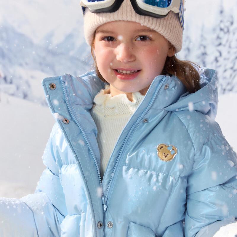 PawinPaw Girls' Cartoon Bear Puffer Down Jacket
