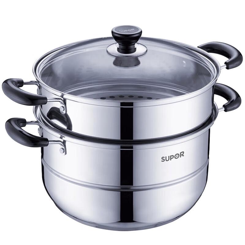 SUPOR Stainless Steel 2-Layer Steamer Pot