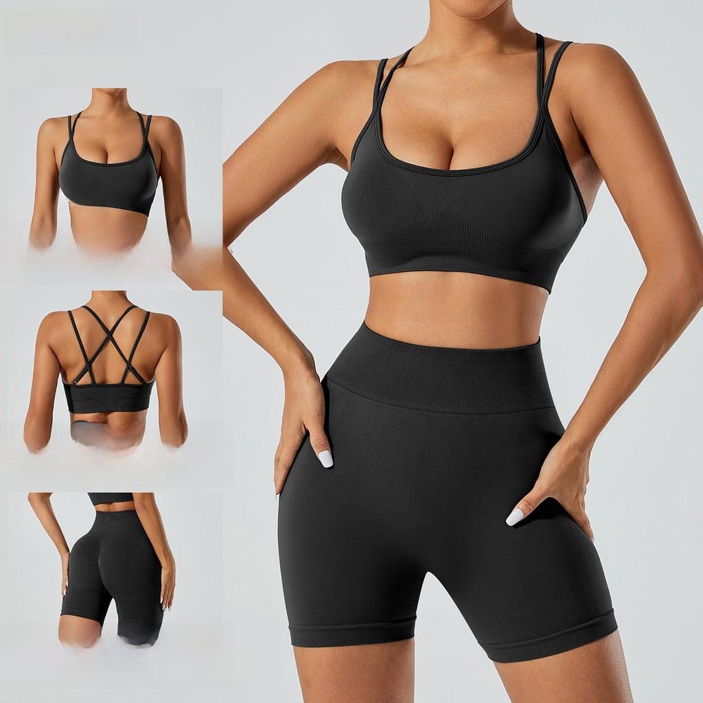Seamless Yoga Set For Women With Quick Dry Fabric Perfect For Running And Fitness Activities