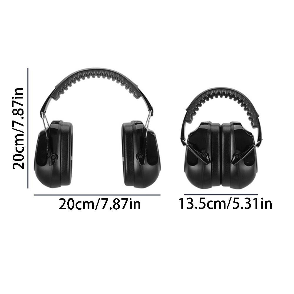 SNR-34dB Anti-Noise Earmuffs Foldable Ear Defenders Adjustable Head Earmuffs  Student Children