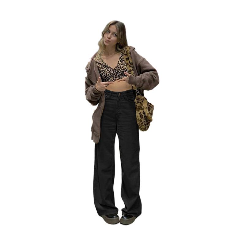 Corduroy Drag Floor Draped Wide Leg Casual Pants Women Fall