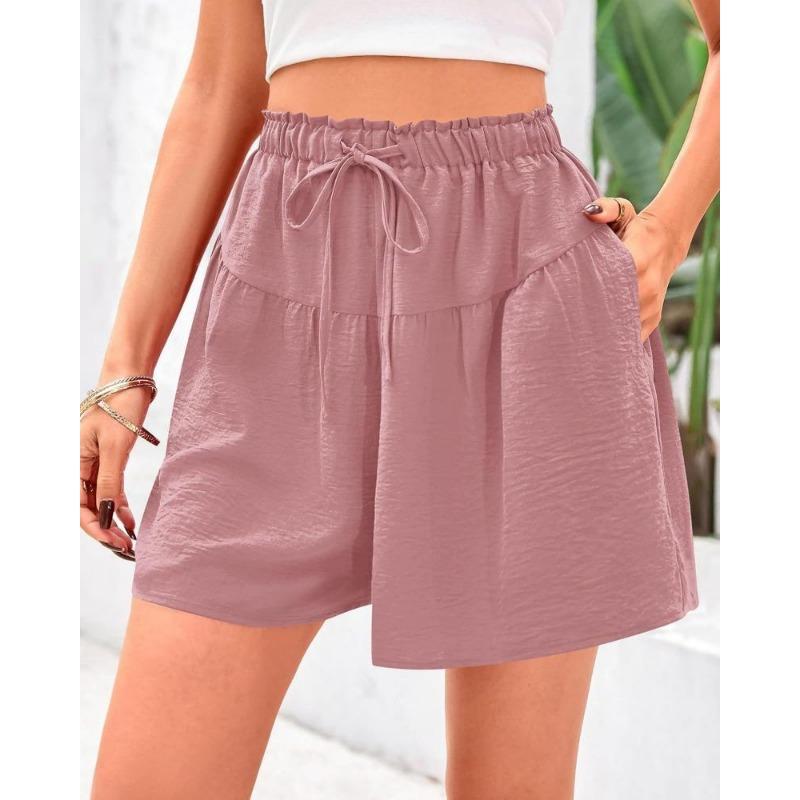 Summer New Women's Beach Casual Fashionable Elegant and Versatile Shorts