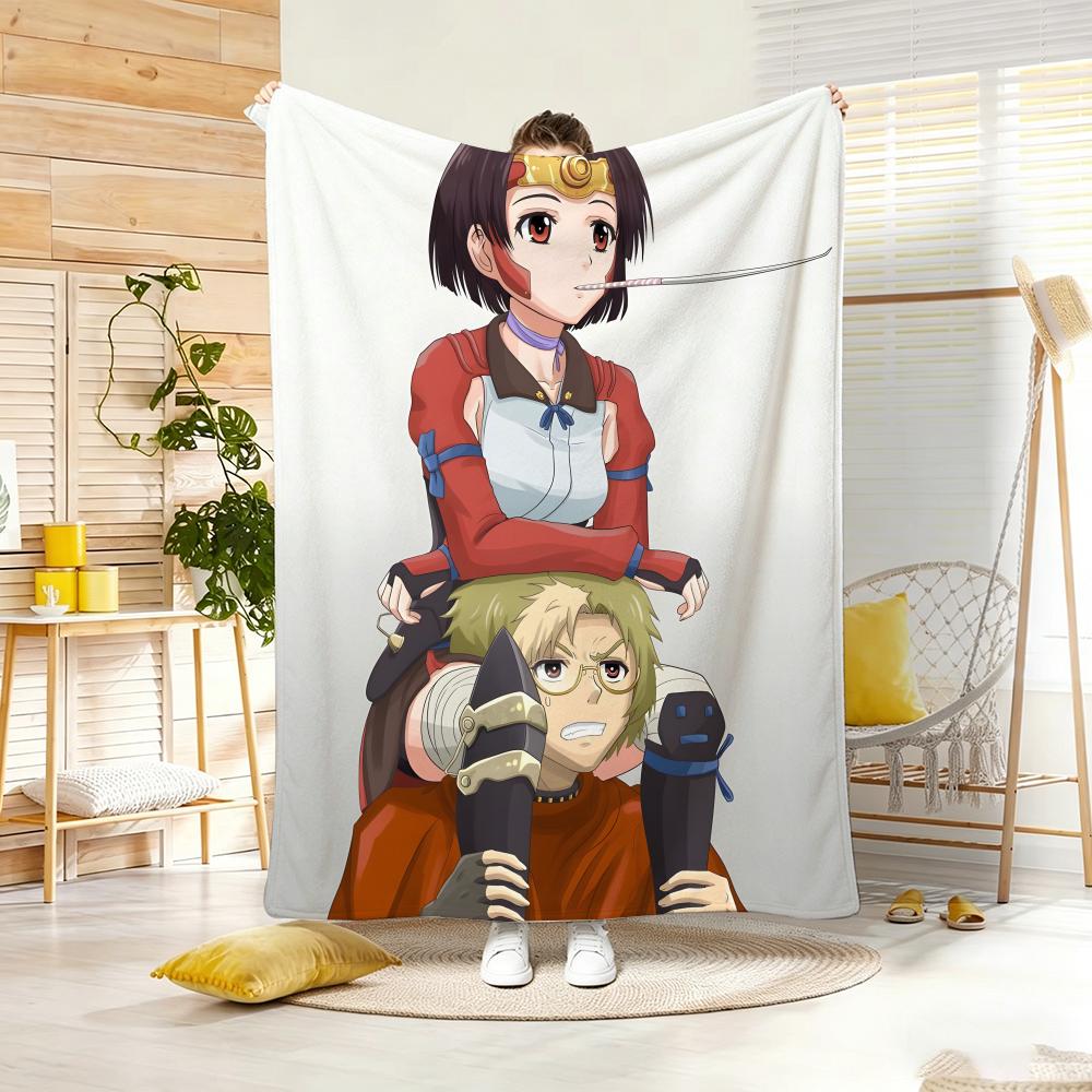 Anime K-KabaneriA of the IronA Fortress Throw Soft Warm Throw Blanket for Bedroom Living Room Bed Travel Camping Picnic Gift