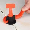 Ceramic Floor Tile Leveling Spacers Clips Reusable Porcelain Leveler System Kit for Tile Laying Wall Fixing Construction Tools