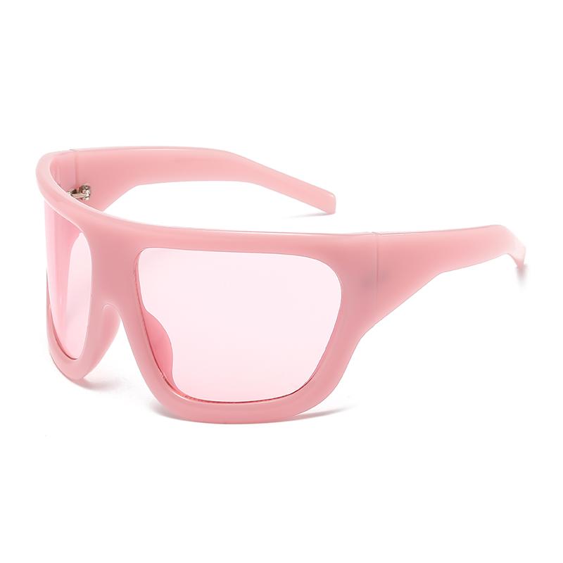 Cycling Popular Large Frame Fashion Y2K Women's Sun Glasses 2024 Punk Unique Sports Sunglasses Men's UV400 Goggles Mirror