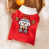 Funny Cute Puppy Clothes Adjustable Winter Knitted Pet Coat  Spring Festival