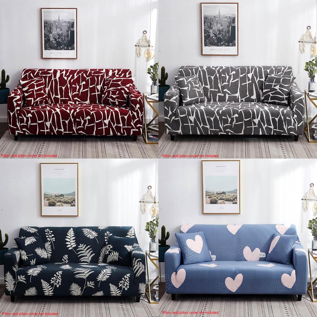 Moderne Sofabezüge mit Blumendruck, weich und dehnbar