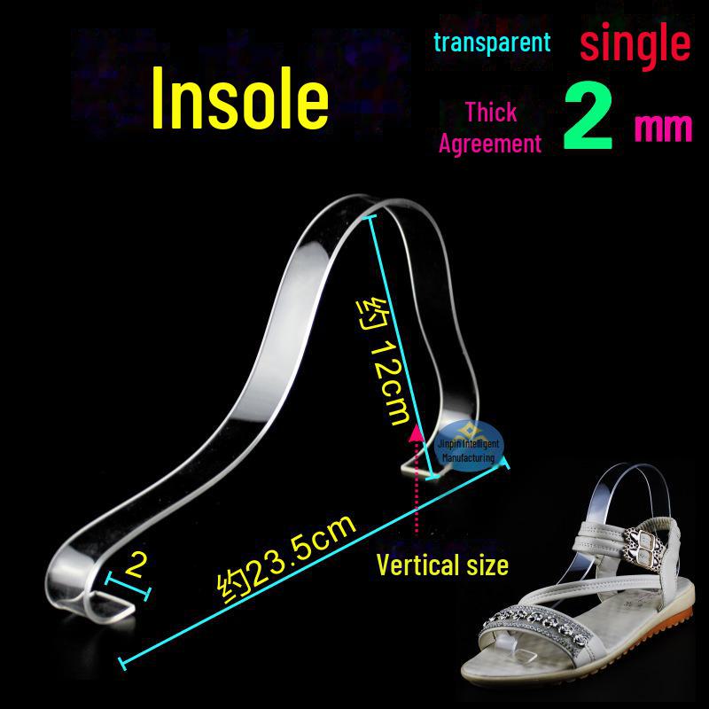 Transparent Acrylic Shoe Display Rack for Adult & Children's Shoes