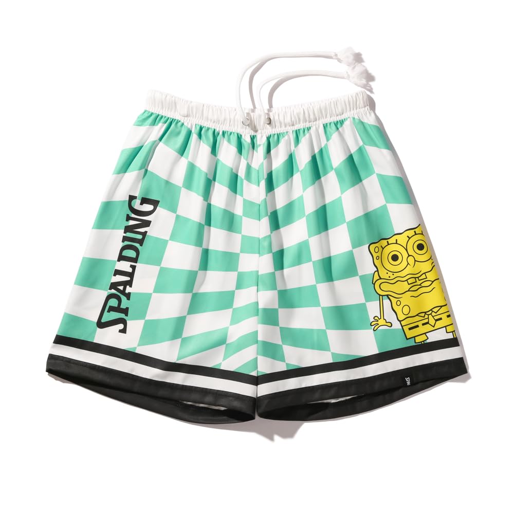 

Spalding Junior SpongeBob Squarepants with Checkered Flag Print, Mint Green and White, Size 140 (SJP25064S)