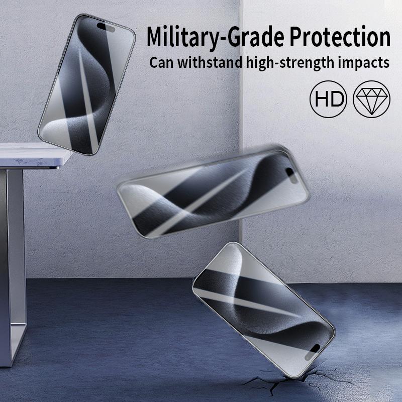 For iPhone 15 Screen Protector Anti-Scratch High Aluminum-Silicon Glass Film