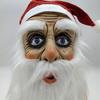 Blue Eyed Santa Claus Latex Mask