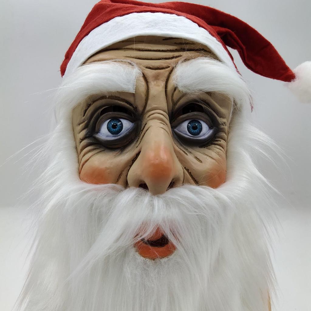 Blue Eyed Santa Claus Latex Mask