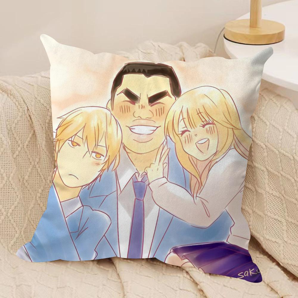 Anime My Love Story Cushion Cover Soft Plush Fabric DoubleSided Printed Sofa Cushion Cover for All Seasons Home Decor Gift
