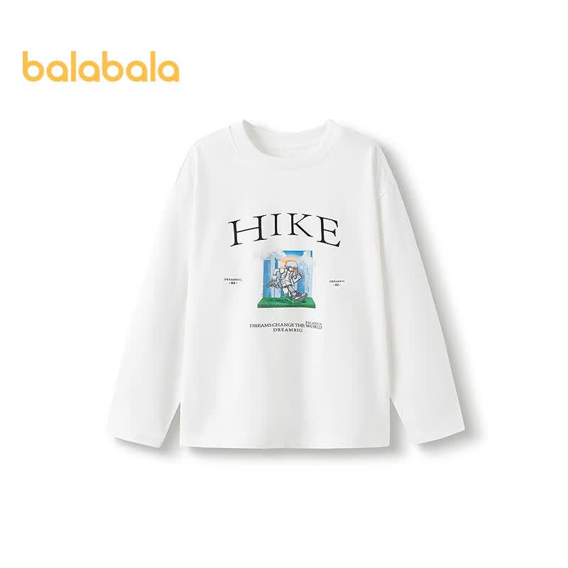 Balabala Boys' Striped Long-Sleeve T-Shirt